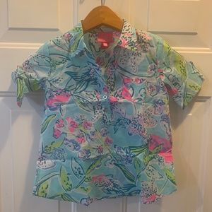 New with Tags Lilly Pulitzer BaliBlue Mini Natalie Cover Up Girls XS